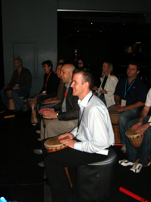 Intercontinental Hotels Group Together We Make a Difference ANZSP Finance and Business Support Conference 2006 Interactive entertainment drumming corporate teambuilding